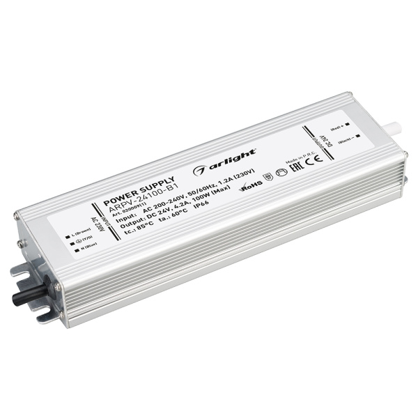 Блок питания ARPV-24100-B1 (24V, 4.2A, 100W) (Arlight, IP66 Металл, 3 года)