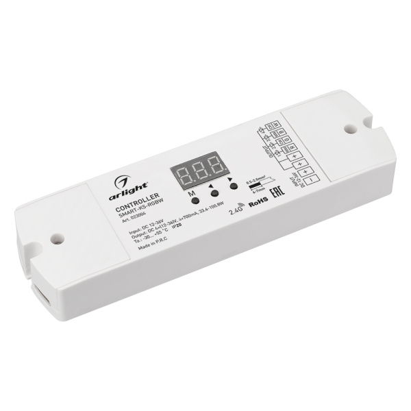 Контроллер тока SMART-K5-RGBW (12-36V, 4x700mA, 2.4G) (Arlight, IP20 Пластик, 5 лет)