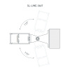 Профиль с экраном SL-LINE-3667-2500 BLACK+OPAL (Arlight, Алюминий)
