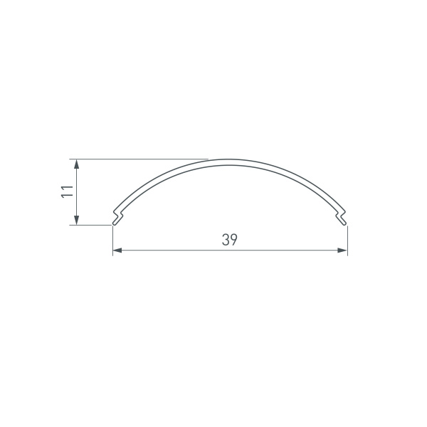 Экран SL-KANT-H30 ROUND OPAL (Arlight, Пластик)