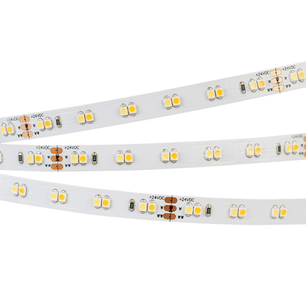 Лента RT 6-5000 24V White-MIX 2x (3528, 120 LED/m, LUX) (Arlight, 9.6 Вт/м, IP20)