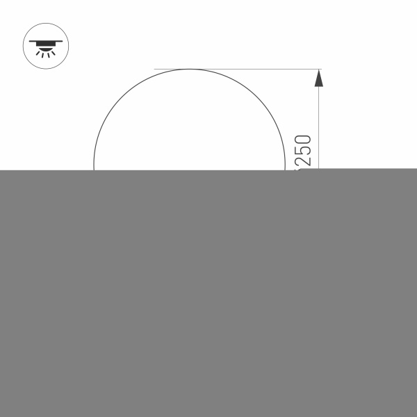Светильник CL-FRISBEE-DIM-R250-12W Day4000-MIX (WH, 180 deg, 230V) (Arlight, IP54 Пластик, 3 года)