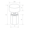 Диммер SR-NAVE-R24-BK (12-24V, 48-96W, M-FC) (Arlight, IP65 Пластик, 2 года)