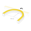 Лента герметичная MOONLIGHT-SIDE-GM192-12x17mm 24V RGBW-Day (14.4 W/m, IP67, 5m, wire x2) (Arlight, Вывод боковой, 3 года)