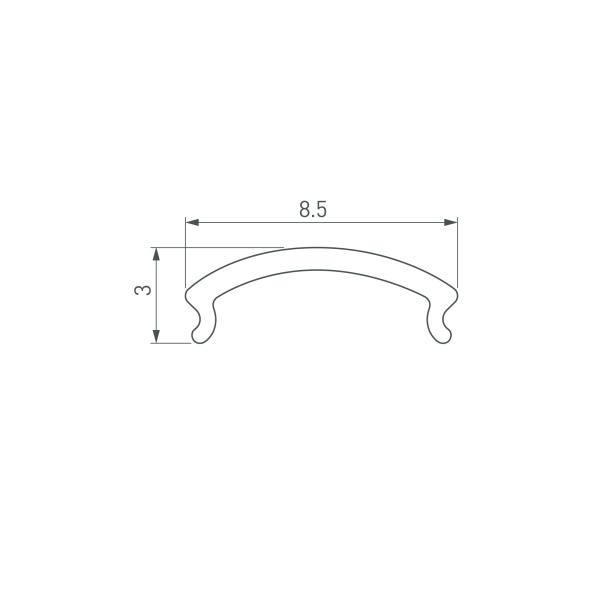 Экран WARDROBE-1530-2000 OPAL (Arlight, Пластик)