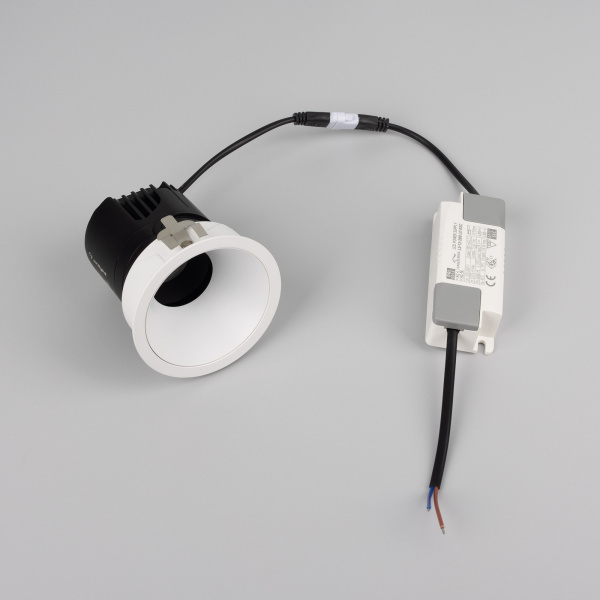 Светильник MS-ARADO-BUILT-R75-12W Warm3000 (WH-WH, 55 deg, 230V) (Arlight, IP20 Металл, 5 лет)