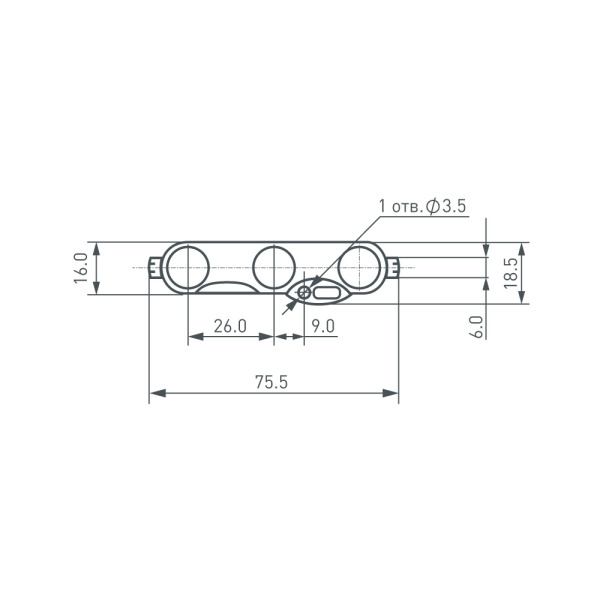 Модуль герметичный ARL-BEST2835-3-1.5W-12V Cool 160deg (Arlight, Закрытый)