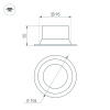 Светильник MS-BREEZE-BUILT-R104-12W Day4000 (BK, 85 deg, 230V) (Arlight, IP20 Металл, 5 лет)