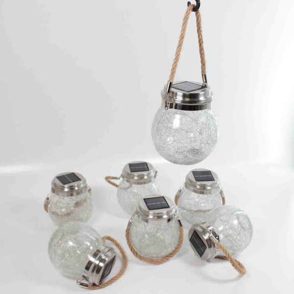 Светильник декоративный горшочек на солнечных батареях, warm white, GOR2