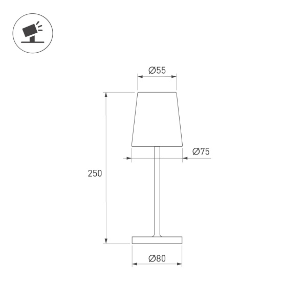 Светильник SP-DAISY-TAB-1.5W Warm3000-MIX (SD, 90 deg) (Arlight, IP54 Металл, 2 года)
