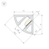 Профиль SL-KANT-H11-2000 ANOD BLACK (Arlight, Алюминий)