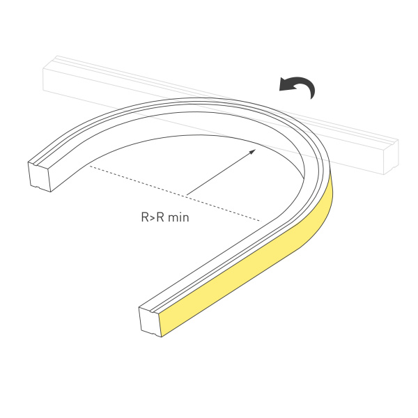 Грейзер SPI THOR-TOP-B70-10x10mm 24V RGB (15 W/m, IP67, 5m, wire x2) (Arlight, Вывод вниз, 3 года)