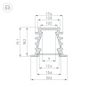 Профиль TOP-DEEP-F-2000 ANOD (K13,P15) (Arlight, Алюминий)