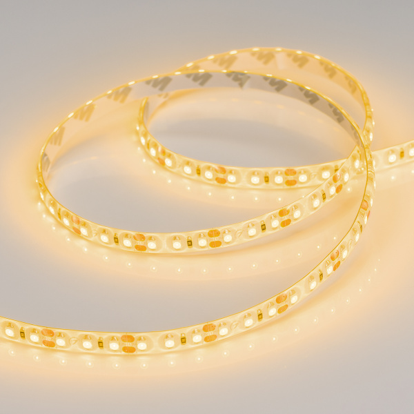 Лента RTW 2-5000SE 12V Yellow 2x (3528, 600 LED, LUX) (Arlight, 9.6 Вт/м, IP65)