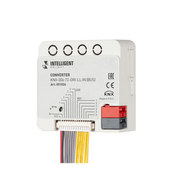 INTELLIGENT ARLIGHT Конвертер KNX-306-72-DRI-LL-IN (BUS) (IARL, IP20 Пластик, 2 года)