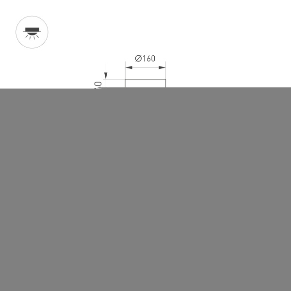 Светильник SP-ELEGANT-R500-37W Day4000 (WH, 120 deg, 230V) (Arlight, IP20 Металл, 3 года)