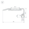 Профиль STAIR-W60-2000 ANOD (Arlight, Алюминий)