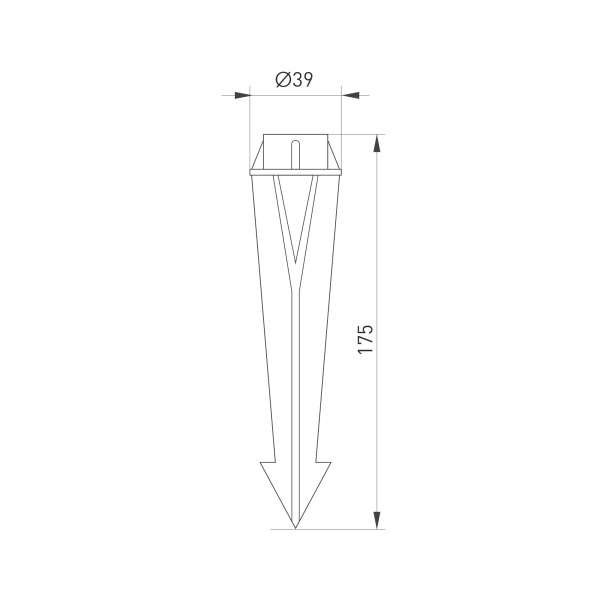 Основание для светильника ALT-SPIKE-175 (BK) (Arlight, Пластик)