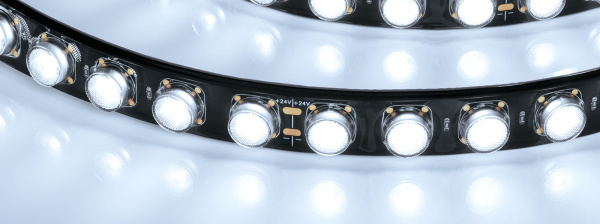 Лента герметичная FLT-PS-A42-BLACK-23mm 24V White6000 (21 W/m, IP67, 30deg, 5m) (Arlight, -)