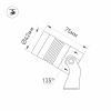 Светильник KT-RAY-COLOR-R42-6W RGB (WH, 25 deg, 12V) (Arlight, IP67 Металл, 3 года)
