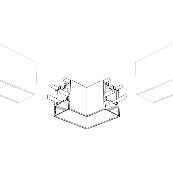 Угол S2-LINE-5470-L90 прямой (Arlight, Металл)