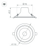 Светильник LTD-LEGEND-R115-10W Day4000 (WH, 50 deg) (Arlight, IP20 Металл, 3 года)