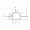 Профиль LINIA32-FANTOM-MID-2000 ANOD (Arlight, Алюминий)
