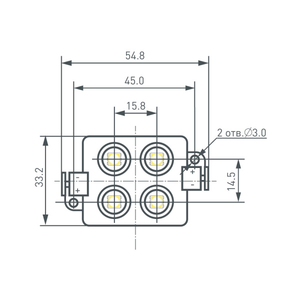 Модуль герметичный ARL-LM5050-4L-12V Red (Arlight, Закрытый)