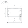 Профиль PLS-LOCK-H16-SMT-3000 ANOD (Arlight, Алюминий)