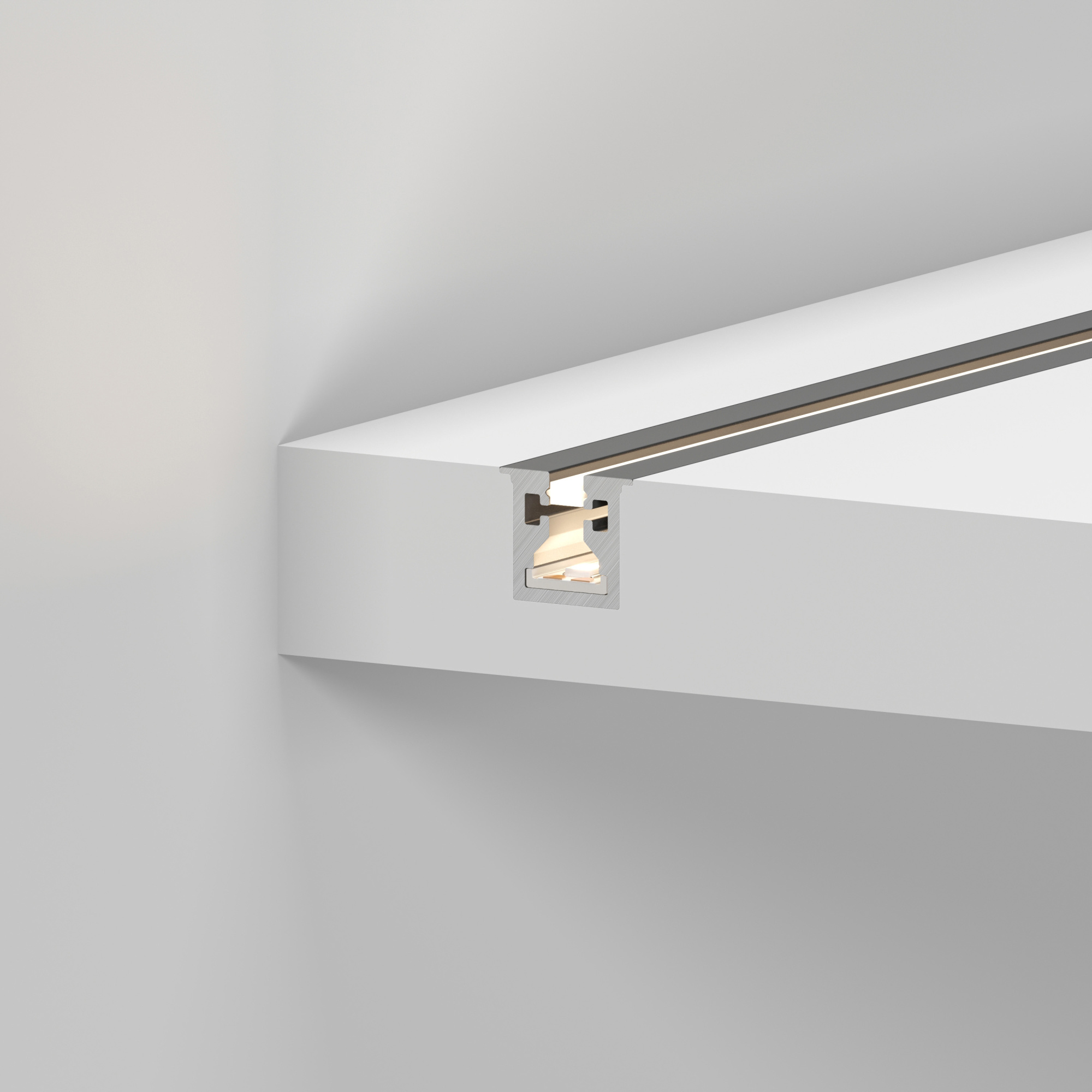 Профиль с экраном SL-MINI-3-H10-F12-2000 IRON GREY (Arlight, Алюминий+пластик)