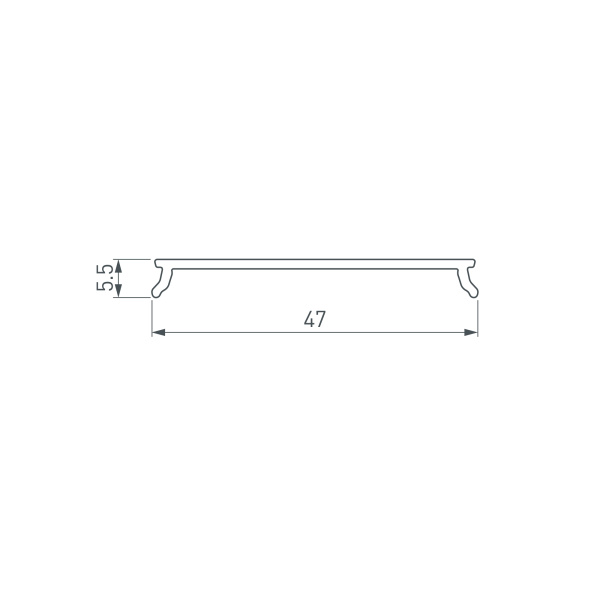 Экран LINE-5050-DUAL-2000 BLACK (Arlight, Пластик)