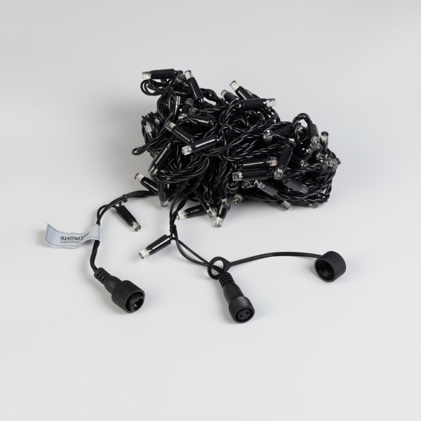 Светодиодная гирлянда ARD-STRING-CLASSIC-10000-BLACK-100LED-STD WARM (230V, 7W) (Ardecoled, IP65)