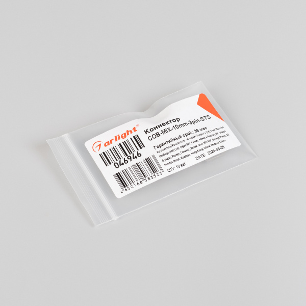 Коннектор COB-MIX-10mm-3pin-STS (Arlight, Прозрачный)