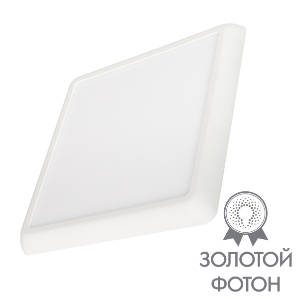 Светильник CL-FIOKK-S180x180-12W Day4000-MIX (WH, 120 deg, 230V) (Arlight, IP44 Пластик, 3 года)