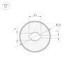 Силиконовый профиль WPH-FLEX-D22-360deg-S8-5m BLACK (Arlight, Силикон)
