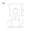 Светильник LT-TIE-S100-3W Warm3000 (GR, 45x70 deg, 230V) (Arlight, IP65 Бетон, 3 года)