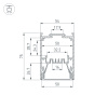 Профиль IP-LINE-5475-2000 ANOD (Arlight, Алюминий)