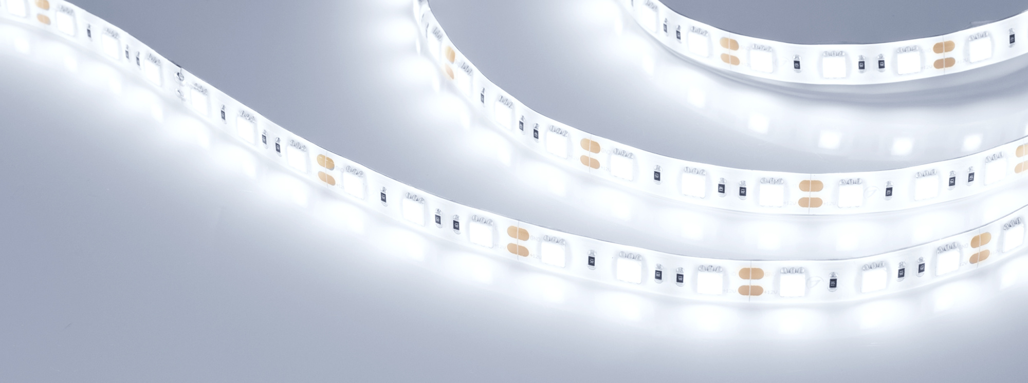 Лента RTW 2-5000SE 12V Cool 2x (5060, 300 LED, LUX) (Arlight, 14.4 Вт/м, IP65)
