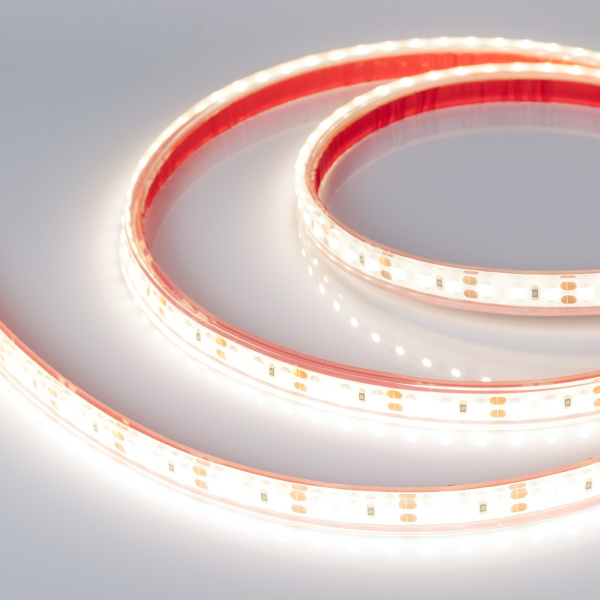 Лента RTW 2-5000PGS 12V Cool 2x (3528, 600 LED, LUX) (Arlight, 9.6 Вт/м, IP67)
