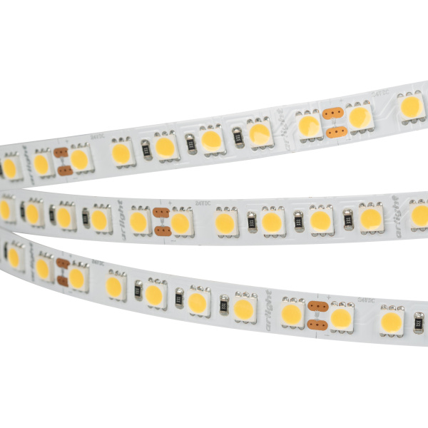 Лента RT 6-5050-96 24V Warm2700 3x (480 LED) (Arlight, 23 Вт/м, IP20)