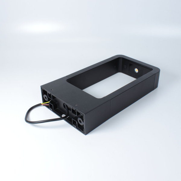 Уличный светильник столбик JH-BD-B16 DHL35 (220V, 7W, черный корпус, 300mm, IP65, warm white)