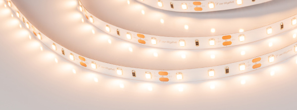 Лента RT 2-5000 12V Warm3000 (2835, 300 LED, CRI98) (Arlight, 7.2 Вт/м, IP20)