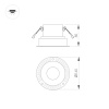 Корпус PLURIO-BASE-BUILT-TRIMLESS-R160 (WH, 1-2, 200mA) (Arlight, IP20 Металл, 3 года)