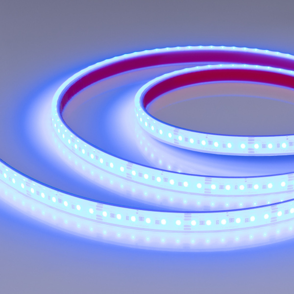 Лента герметичная DOT-PFS-X120-12mm 24V RGB (14 W/m, IP68, 5m) (Arlight, 5 лет)