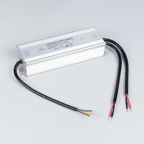 Блок питания ARPV-24400-A (24V, 16.7A, 400W) (Arlight, IP67 Металл, 3 года)