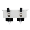 Светильник CL-KARDAN-S180x102-2x9W Warm (WH-BK, 38 deg) (Arlight, IP20 Металл, 3 года)