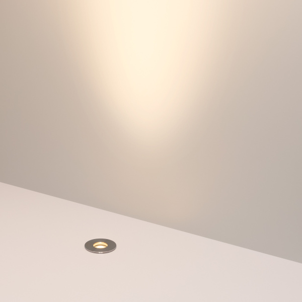 Светильник ART-GROUND-R40-3W Warm3000 (SL, 36 deg, 24V) (Arlight, IP67 Металл, 3 года)