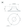 Светильник MS-BLIZZARD-BUILT-R215-20W Day4000 (WH, 100 deg, 230V) (Arlight, IP20 Металл, 3 года)