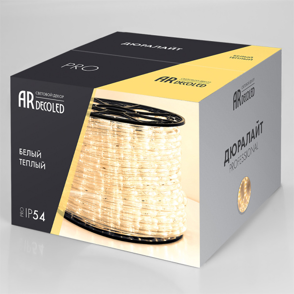 Дюралайт ARD-PRO-LIVE Warm (220V, 36 LED/m, 100m) (Ardecoled, Закрытый)