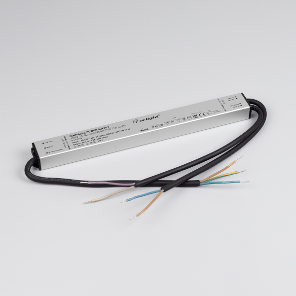 Блок питания ARPV-LG24060-LINEAR-PFC-DALI2-PD (24V, 2.5A, 60W) (Arlight, IP67 Металл, 5 лет)